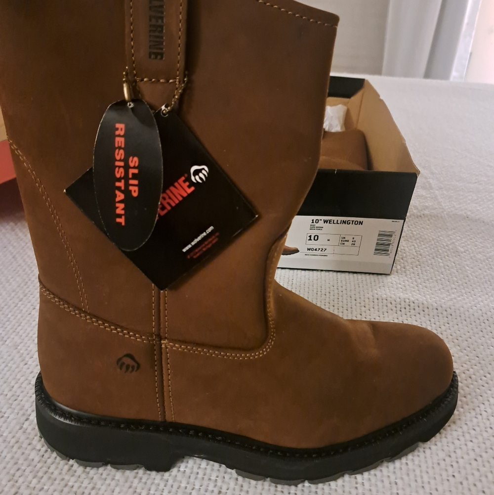 Wolverine Brown Slip-Resistant Men's Boots